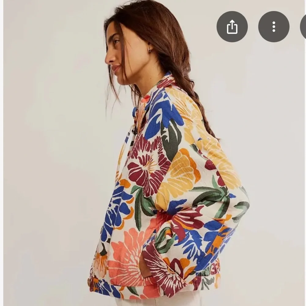 We The Free Soleil Beach Multicolor Floral Bomber Jacket - Picture 2 of 6